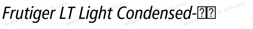 Frutiger LT Light Condensed字体转换